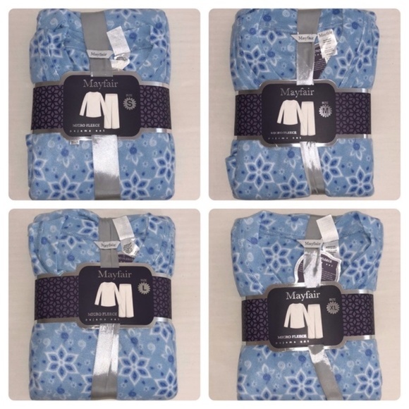 LAST TWO!!! Mayfair 2 Piece Micro Fleece Pajamas PJs Set - Picture 4 of 14